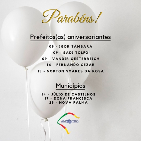 AMCENTRO FELICITA OS ANIVERSARIANTES DE JULHO AMCENTRO FELICITA OS ANIVERSARIANTES DE JULHO