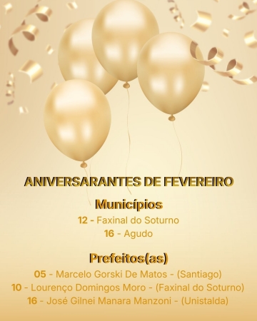 AMCENTRO FELICITA OS ANIVERSARIANTES DE FEVEREIRO AMCENTRO FELICITA OS ANIVERSARIANTES DE FEVEREIRO