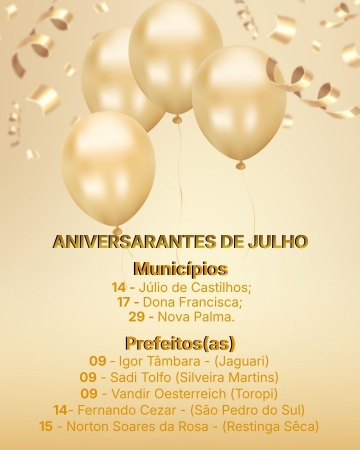 AMCENTRO FELICITA OS ANIVERSARIANTES DE JULHO AMCENTRO FELICITA OS ANIVERSARIANTES DE JULHO